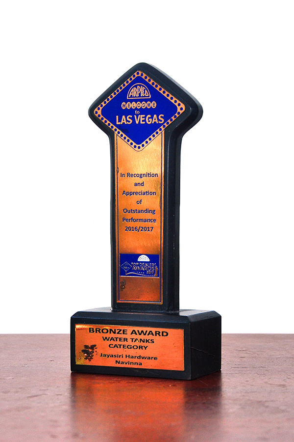 Arpico Bronze Awards 2016/17 - Water tank category